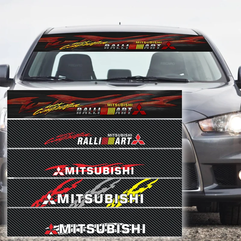 Наклейка на лобовое стекло автомобиля светозащитная наклейка для Mitsubishi RALLIART ASX