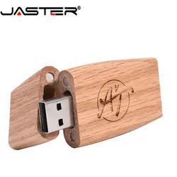 JASTER (более 10 шт. бесплатный логотип) деревянная USB 2,0 Флешка 4 ГБ 8 ГБ 16 ГБ 32 ГБ 64 ГБ 128 ГБ usb флеш-накопитель внешний накопитель