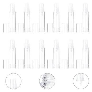 

12PCS Press Vacuum Sub Bottle Portable Empty Travel Bottle Empty Subpackaging Bottle for Home Travel Dorm