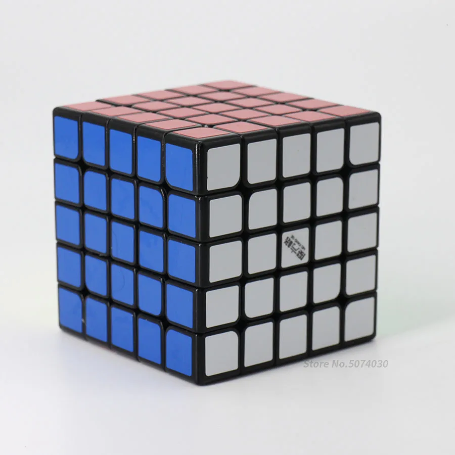 Qiyi mofangge Wushuang 5x5x5 Скорость волшебный куб головоломка 5x5 соревнования игрушечные кубики WCA чемпионский квадратный черный без косточек