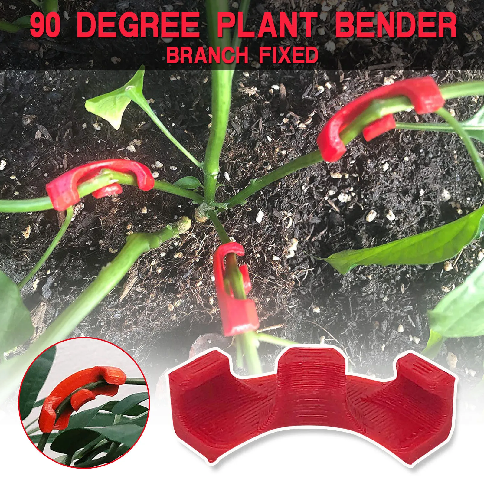 Doblador de plantas de 90 grados, soporte curvo para entrenamiento de plantas Rojas, bajo estrés, 1/5/10/35 Uds., 2021