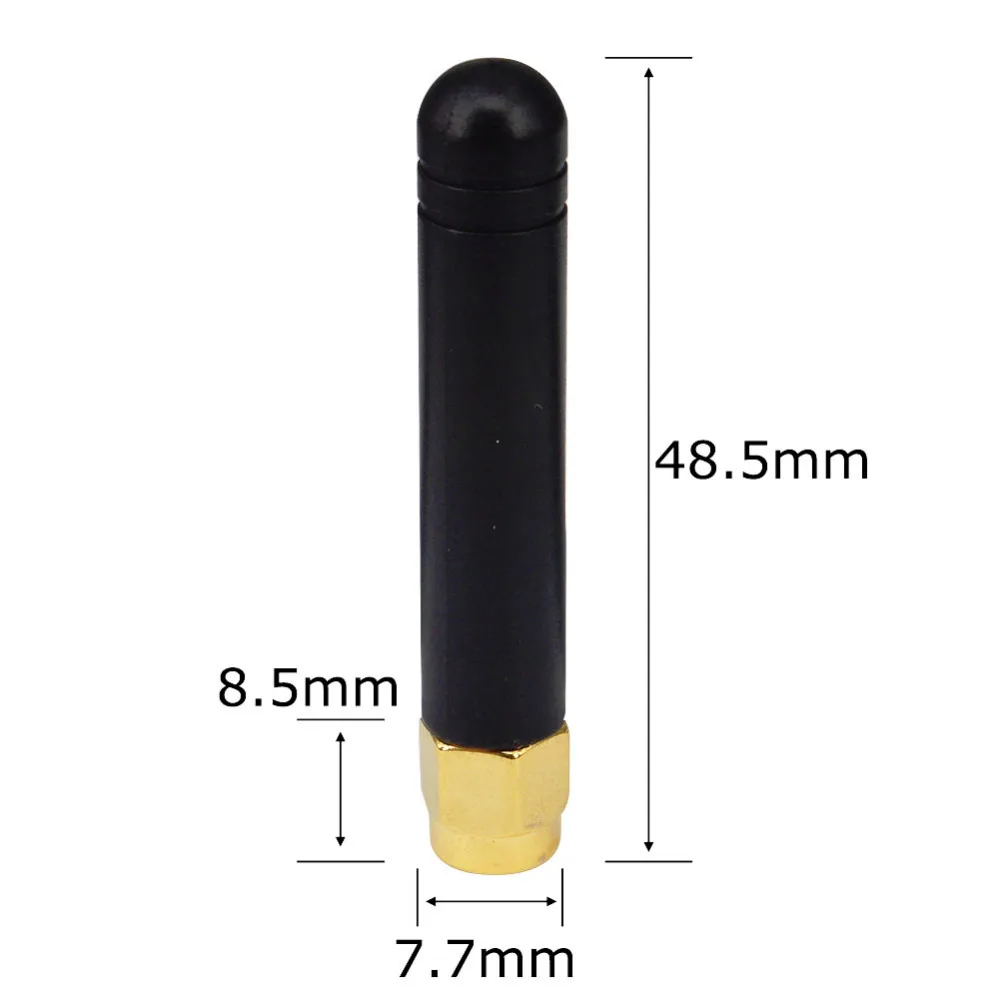 10 шт./лот 900-1800 МГц 2-3dbi GSM антенна SMA штекер прямой 48,5 мм