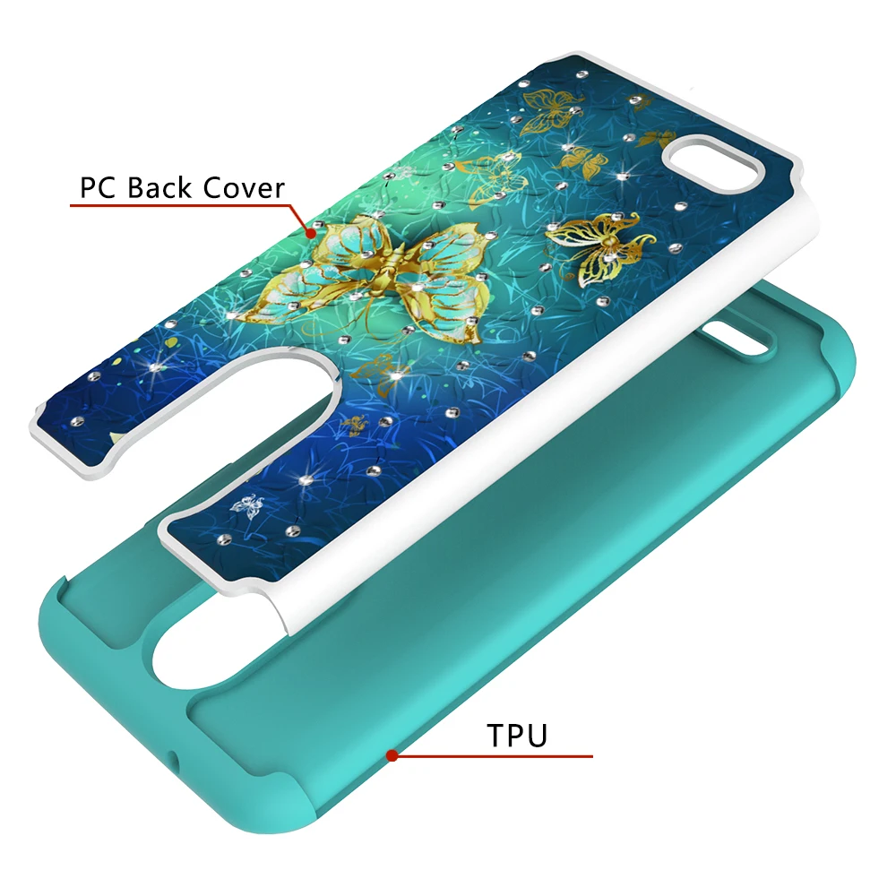 Чехол для LG K30 /Aristo 4+/G7 ThinQ/K20 Plus/Aristo 2/K30 силикагель+ PC милый чехол с изображением слона бабочки из мультфильма животных