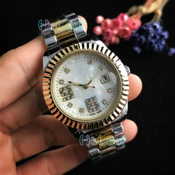 

Fashion Silver Gold Stainless brand Watch Quartz Wrist Watches Ladies women men Female Clock Montre Femme relogio