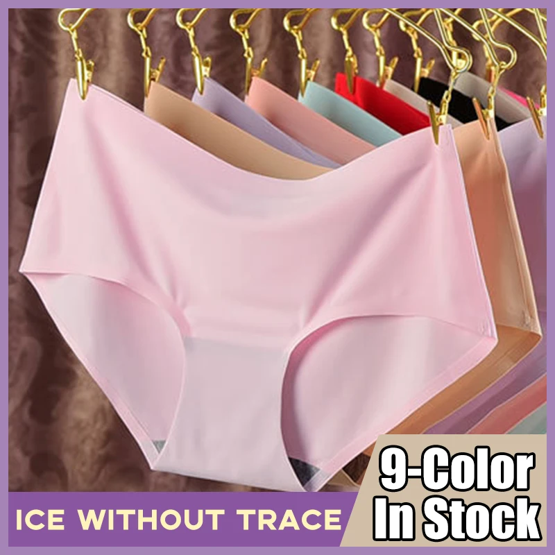 

2020 New Women Seamless Panties Sexy Female Underwear Briefs Panties Invisible Solid Color Soft Intimate Lingerie Women M-XXL