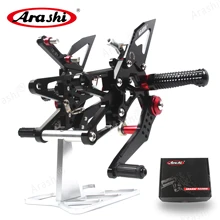 Arashi 1 Набор для TRIUMPH DAYTONA 675 675R 2013 CNC Регулируемые подножки Rider Rearset