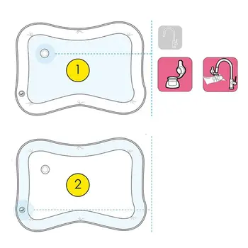 

Stimulation Growth Baby Toys Inflatable Water Play Mat Tummy Time PVC Environmental Protection Summer Baby Water Toys N1HB