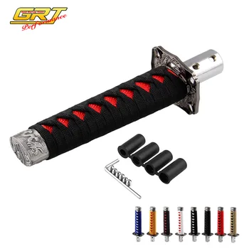 

JDM Style Short Samurai Sword Shift Knob Shifter Metal Weighted Sport Katana Shift Knob with 12mm HoleFor Universal Cars SK095