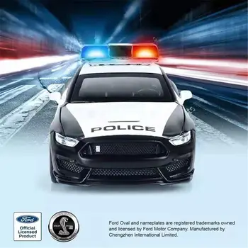 

Friction Powered Police Car 1:16 Kids Plastic Toy Rescue Emergency Cop Vehicle 090B