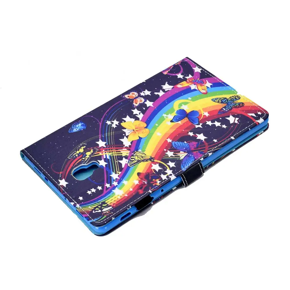 Смарт-чехол для Samsung Galaxy Tab A 10,5 дюймов SM-T590 T595 T597 чехол с принтом из искусственной кожи чехол-подставка