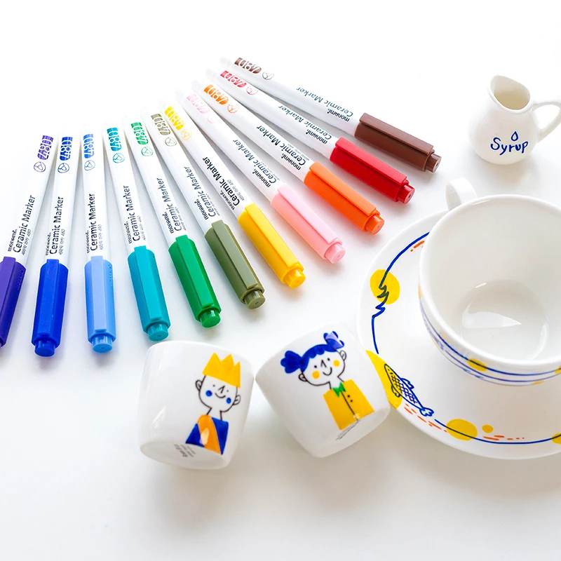 

DIY Ceramic Marker Pen 1.4mm Point Monami 480 for Happy Time Craft Drawing Painting Home School Student Kids Gift D6470