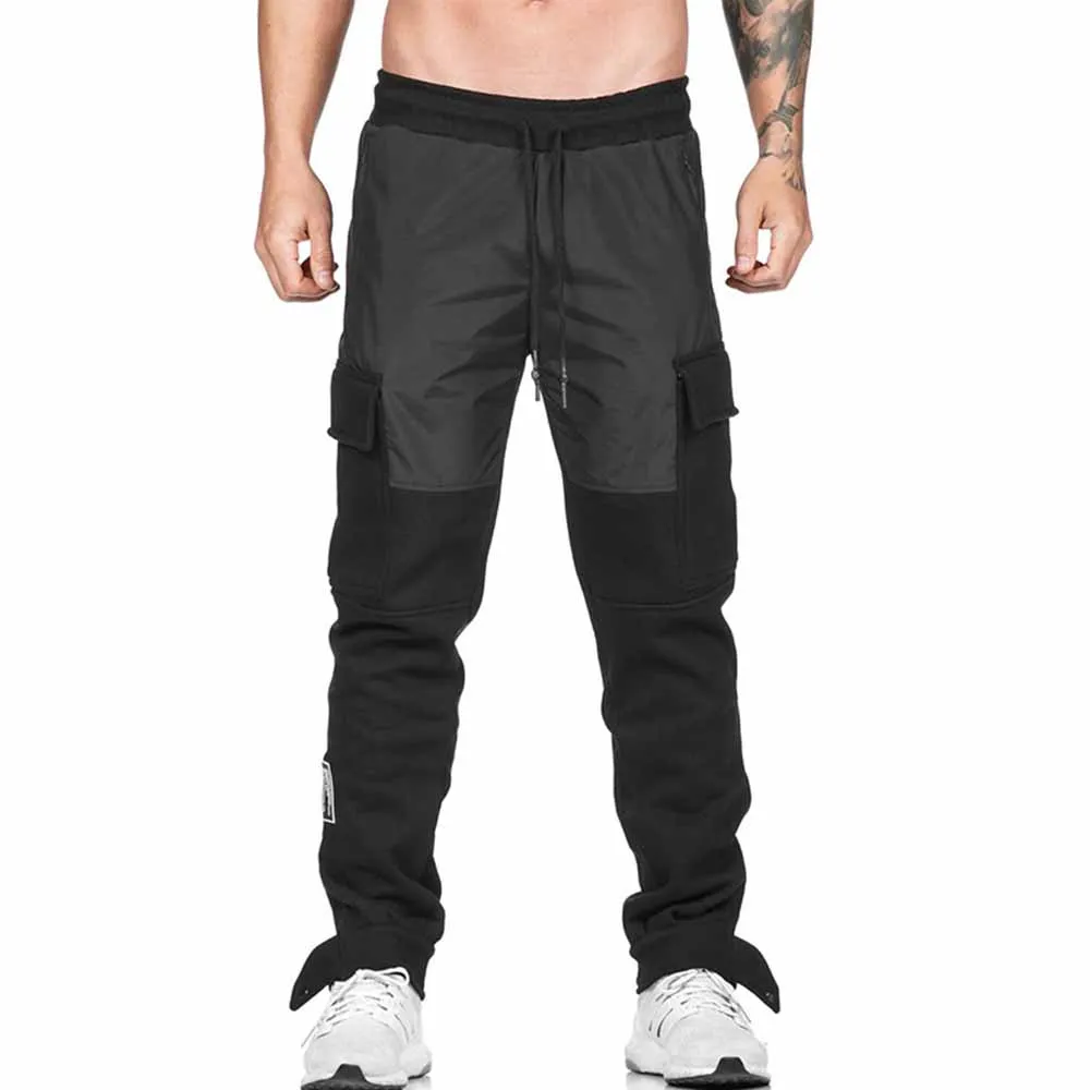 

Spring and Autumn New Men's Sports Pants Loose Large Size Multi-Pocket Casual Outdoor Running Muscle Fitness Sports Pants