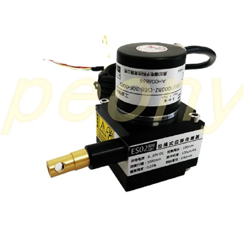 Sensor de desplazamiento de Cable, codificador de cable de señal de resistencia de voltaje de corriente, medida de distancia lineal de cantidad análoga