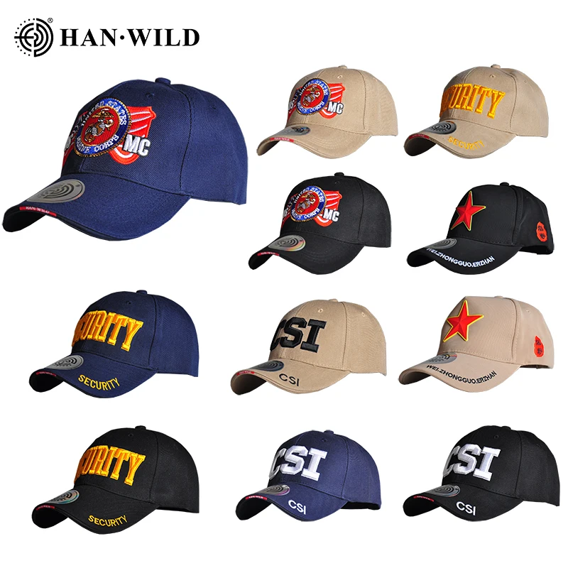 HAN WILD Embroidery Visors Hat Unisex Baseball Caps Hiking Cap Hip Hop Snapback Caps Outdoor Golf Hats Gorra Hombre Gorras 5