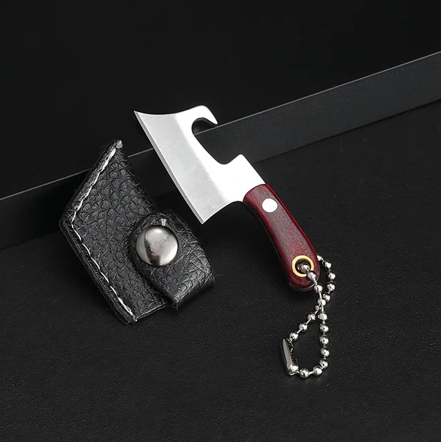Mini kitchen Knife Unboxing Portable Small Blade Wine Bottle Opening Paper Cutting EDC Keychain Hanging Multi Survival Tools C S