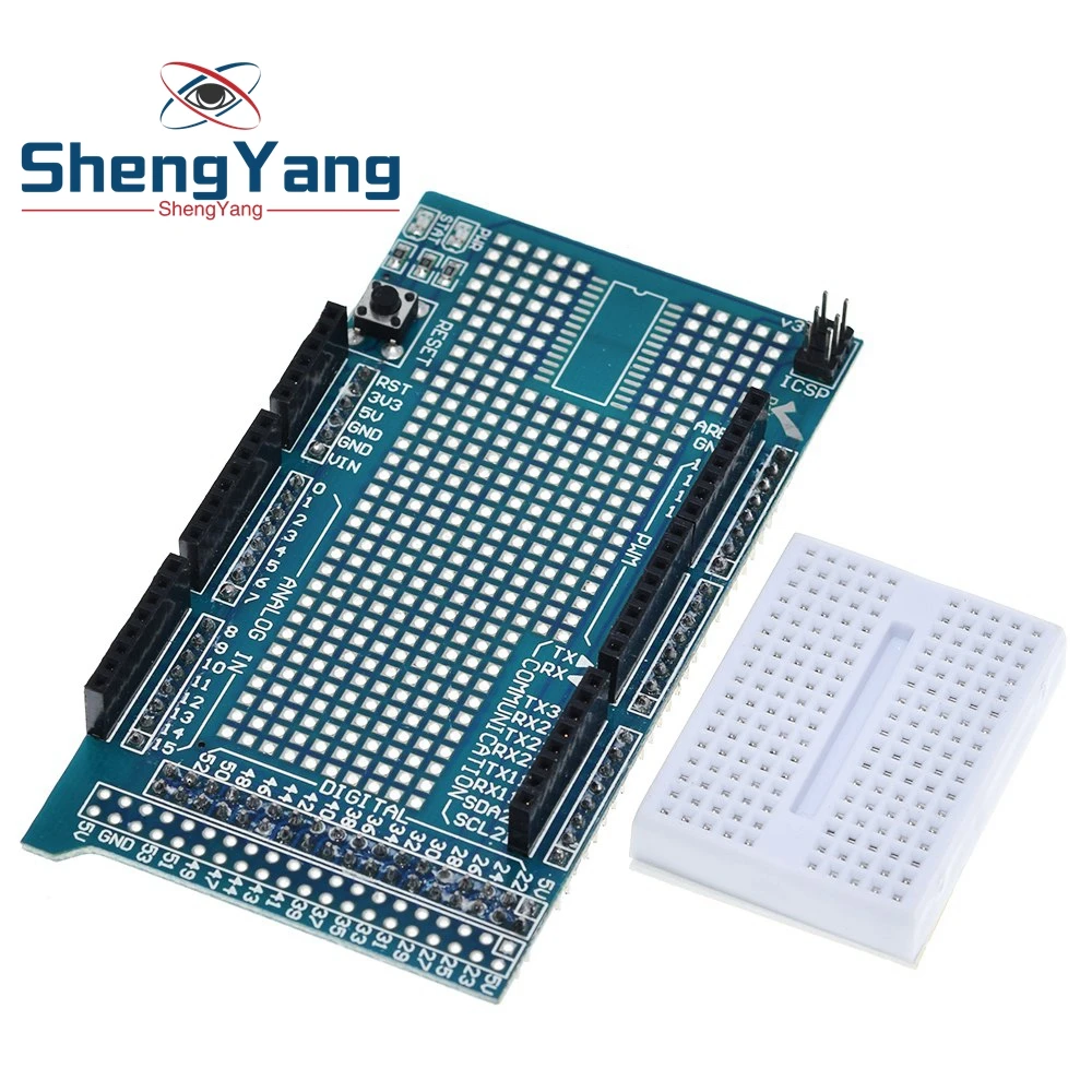 Плата расширения MEGA 2560 R3 Proto для разработки прототипа V3.0 + макетная плата Mini PCB 170