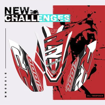 

Motorcycle 3D Edge Gel Fuel Tank Pad Fish bone stickers Moto Fuel Side Protective racing kit Accessories For BMW S1000RR 2019