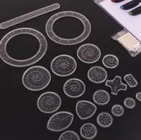 Spirograph Drawing Scratch Painting Toys Set Interlocking Gears Wheels Painting Drawing Accessories Educational Toy Spirographs 2