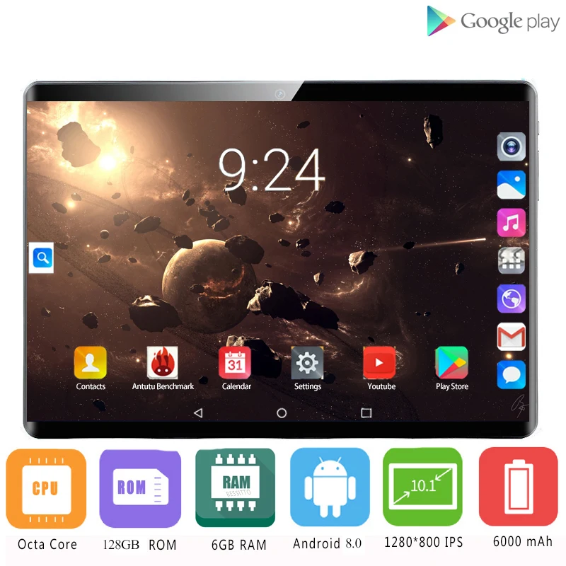 Планшет Android 2020 10 1 дюйма 6 + 8 0 ГБ 4G Lte|Планшеты| |