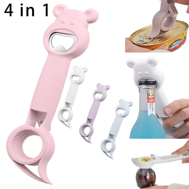 Multi-purpose Bottle Opener, Can Opener, Multifunctional, Beer, Corkscrew,  Jar, Kitchen Gadgets, Accessories, 4-in-1 - AliExpress