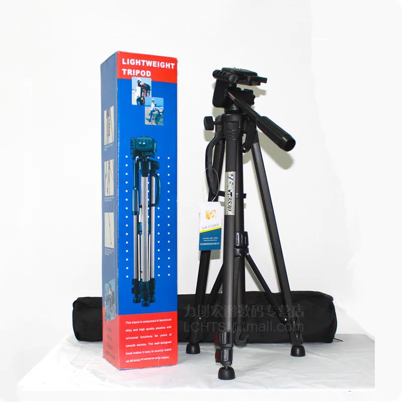 Travel Camera Tripod Stand Aluminum Adjustable Camera Stand Flexible Head Portable Tripod for Canon Nikon Sony DV DSLR Camera