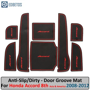 

Door Groove Mat For Honda Accord 8 Asia & America 2008 2009 2010 2011 2012 Anti-Slip Mat Gate Slot Coaster Anti-Dirty Mat