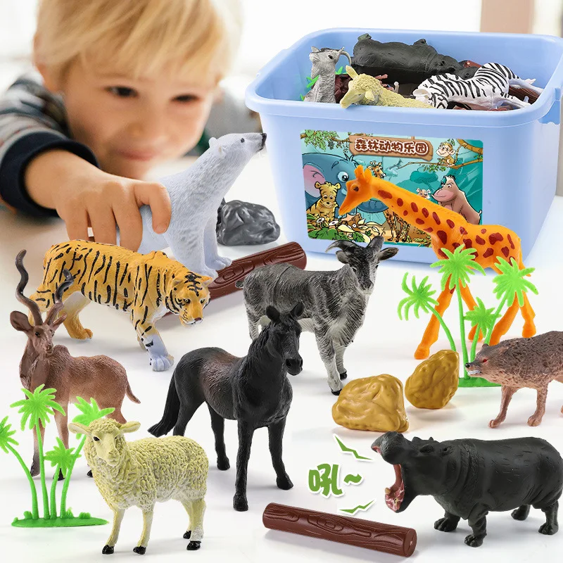 

Hot Sales yuerbao Children Science Plastic Model Soft Silcone Dinosaur Animal Model Ornaments Play House Boy Toy