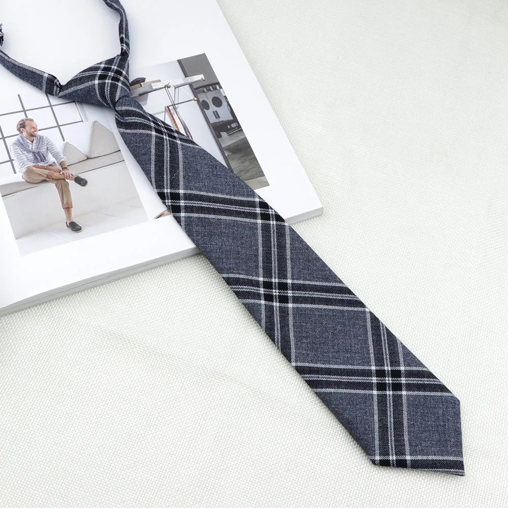 checkered skinny tie