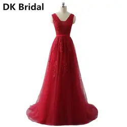 Красное вечернее платье в китайском стиле, большие размеры, длинное, 2019, а-образное, вечернее платье с аппликацией, кружевное платье на