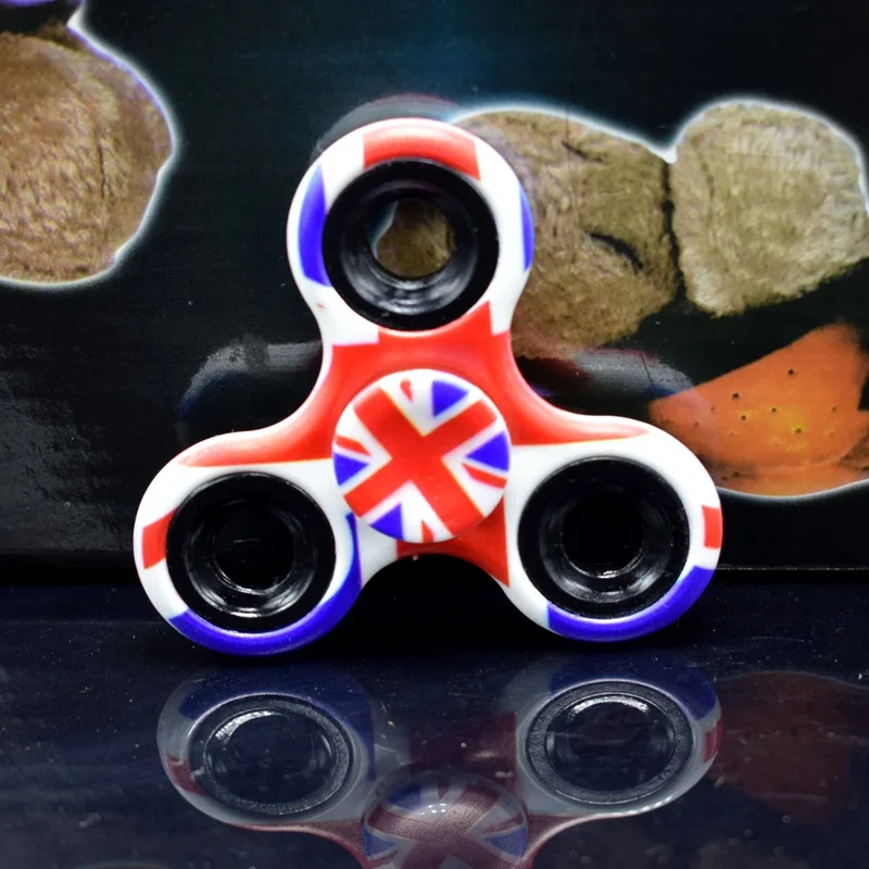 AliExpress Спиннер-Спиннер с тройной фольгой, EDC, игрушка для снижения давления, креативный Камуфляжный Спиннер, снимающий спиннинг