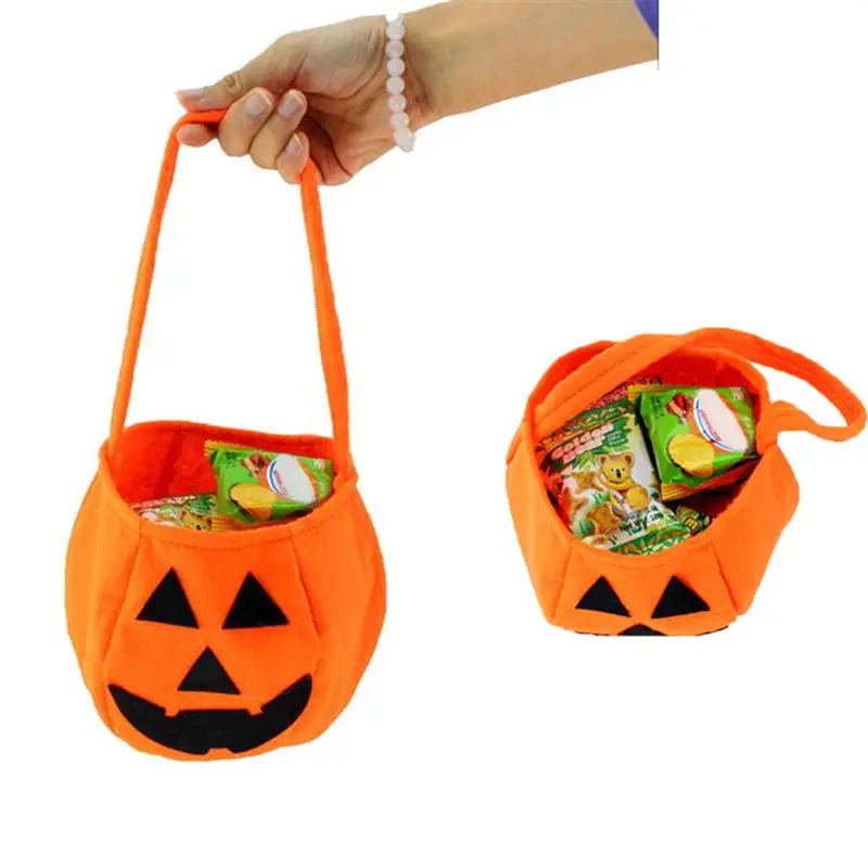4 шт. тыквы ведро конфеты на Хэллоуин с надписью Trick Or Treat сумка дети мешок из