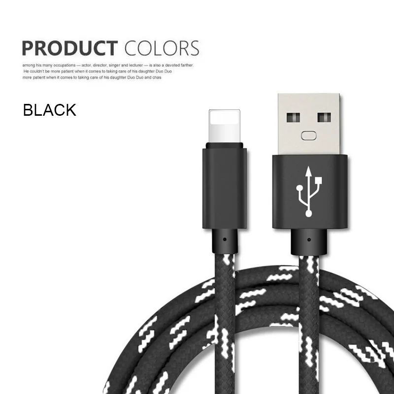 Кабель Micro USB C type C для зарядного устройства для iPhone X XS Max 6 s 7 8 Plus 8 PIN samsung huawei Быстрая зарядка USB-C USBC type-C - Цвет: Черный