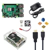 New Raspberry Pi 4 Model B 4G Kit with 5V 3A Power Adapter Acrylic Case Cooling Fan HMDI Cable Heat Sink 16/32G SD Card Optional ► Photo 2/6