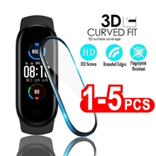 3D Защитное стекло для Xiaomi mi band 5 стеклянная пленка Mi band5 Smart Watch