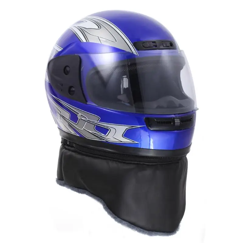 Motorcycle Helmet Bule Half Open Face Adjustable Size 55cm-60cm