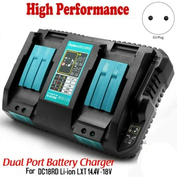

Dc18Rd Rapid Li-Ion Battery Charger Dual Usb Charging Port 6A 14.4V-18V For Makita Bl1415 Bl1430 Bl1815 Bl1830 Eu Plug
