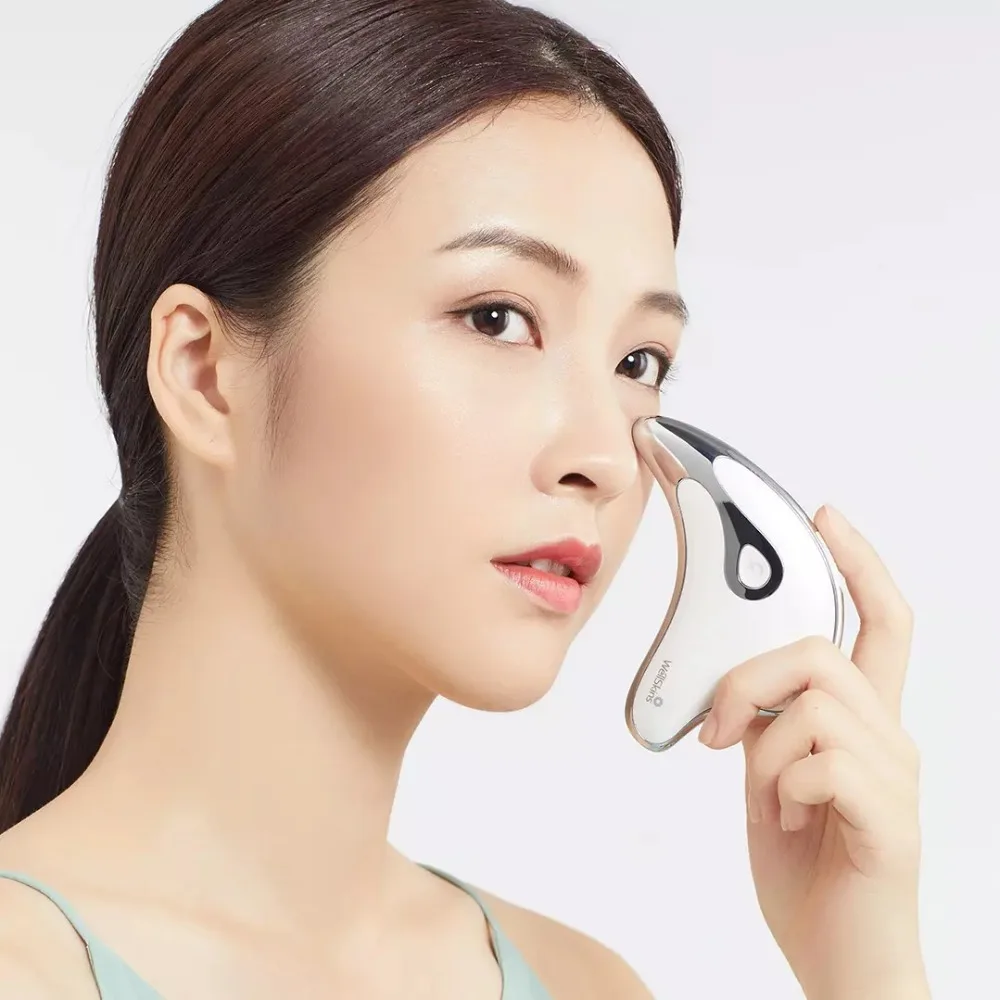 Xiaomi Wellskins микроток Интеллектуальный лифтинг очищающий Массажер Укрепляющий массаж лица Скрап красота уход за кожей Инструмент