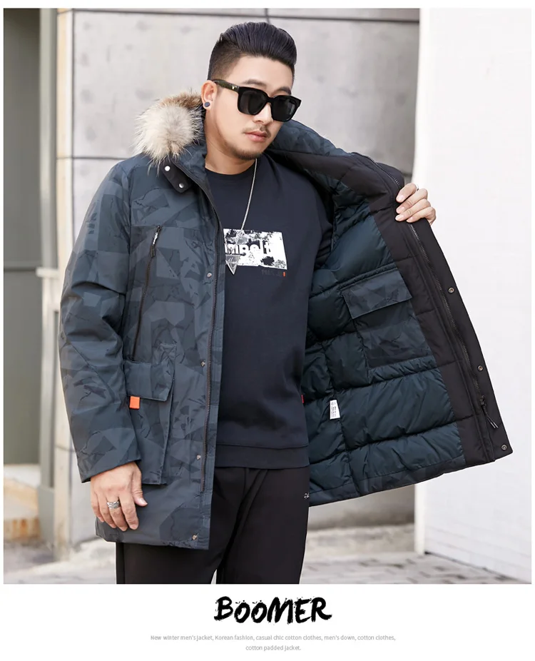 8XL 7XL 6XL новое длинное зимнее пальто мужские толстые теплые зимние куртки повседневная мужская парка с меховым воротником Верхняя одежда с капюшоном хлопковая стеганая куртка