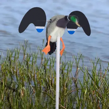 1 Piece Electric Flying Duck Decoy- Flying Duck Mallard Decoy with Support Foot for Hunting & Shooting - Remote Control 5
