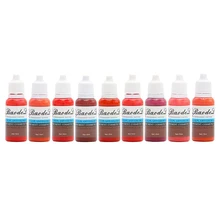 9 шт. чернила для татуажа цвета Перманентный макияж пигменты для бровей подводка для глаз губ 1/2 унций каждая бутылка kylie косметические принадлежности