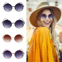 Новые женские солнцезащитные очки без оправы, Классические брендовые дизайнерские градиентные солнцезащитные очки для женщин, винтажные круглые солнцезащитные очки gafas oculos