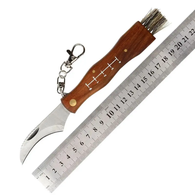 Мини Кемпинг грибной нож палисандр ручка Открытый Охота для выживания, многофункциональные складные самообороны ручные инструменты