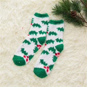 Christmas tree 1 Женские носки, Женский Рождественский подарок, модные зимние милые шерстяные носки, женские сумасшедшие носки, женские теплые носки с животными - Цвет: Christmas tree 1