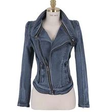 Осень и зима стиль ретро куртка короткая ковбойская куртка женская с отложным воротником облегающая верхняя одежда женская с длинным рукавом