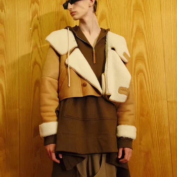 

Natural Sheepskin And Fur Women Coat 2019 Winter Fashion Merino Sheep Fur Warm And Thick Real Double-Faced Fur Clothing Warm