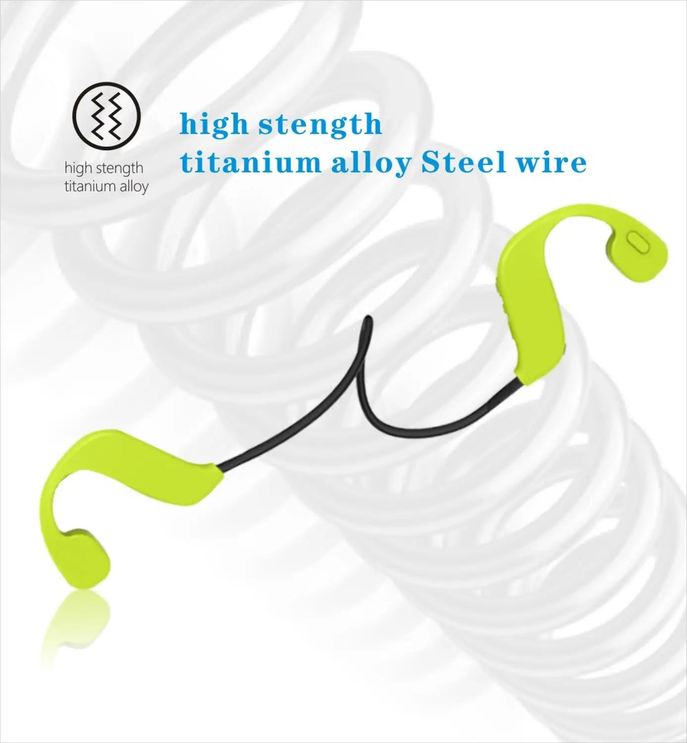 TWS Bluetooth 5.0 Earphones Wireless Sports Bone Conduction Swimming Headphones IPX8 Waterproof with Memory for Huawei Xiaomi