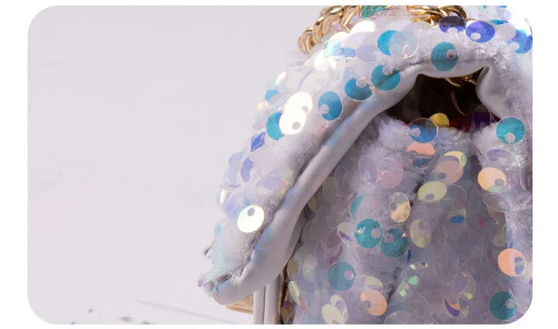 Baby Kids Sequin Crossbody Bag Mini Sliver Glitter Purse Handbags for Little Girls Trendy Quilted Sparkly Flap Shoulder Bag Pink (6)