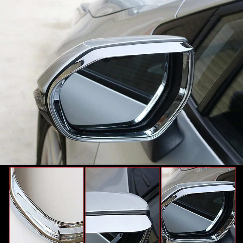 Автомобильный Стайлинг внешняя дверь зеркало заднего вида защита от дождя вырез для бровей крышка отделка 2 шт для Toyota Corolla E210