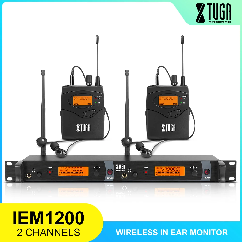 XTUGA IEM1200 In Ear Monitor Wireless System SR2050 Multi Transmitter Wireless In Ear Monitor Professional for Stage Performance 1