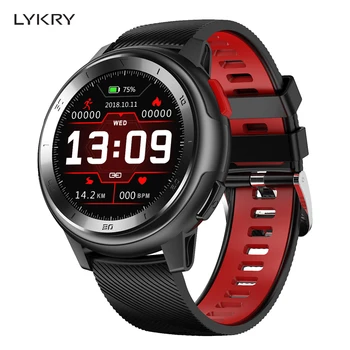 

LYKRY Bluetooth Smartwatch Fitness Tracker Message Reminder ip68 Waterproof ECG Full Touch Screen Watch For xiaomi apple phone